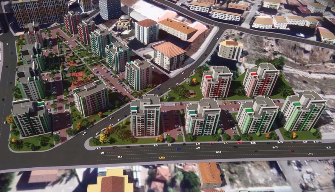 Ankara Mamak 519 Konut projesi genel görünümü